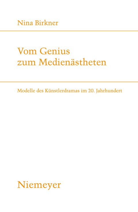 Vom Genius zum Medien&auml;stheten - Nina Birkner