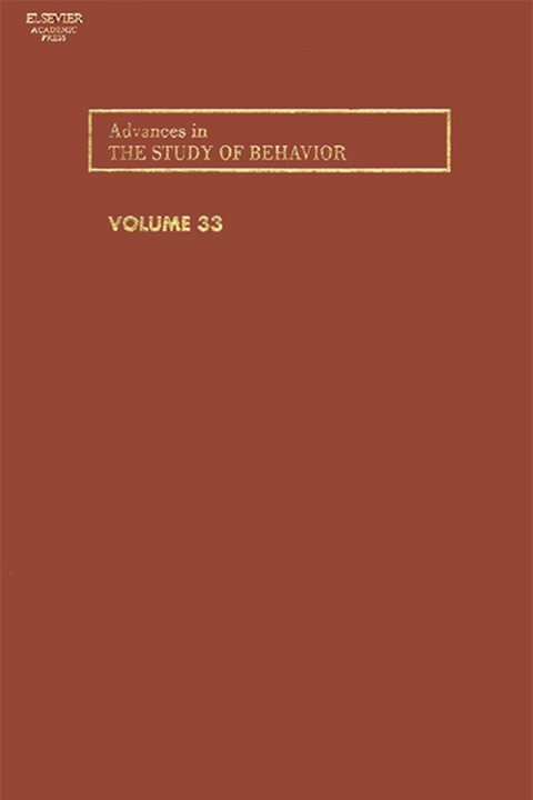 Advances in the Study of Behavior - 