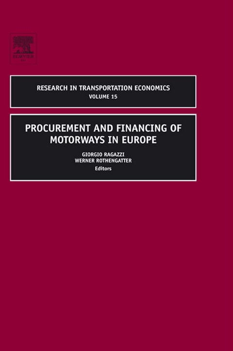 Procurement and Financing of Motorways in Europe - 
