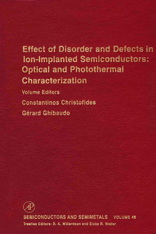 Effect of Disorder and Defects in Ion-Implanted Semiconductors: Optical and Photothermal Characterization