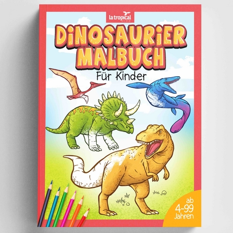 Dinosaurier Malbuch f&uuml;r Kinder - 
