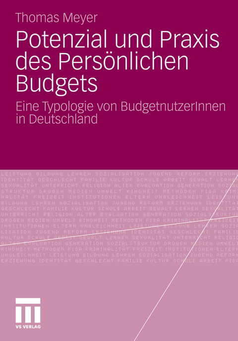 Potenzial und Praxis des Pers&ouml;nlichen Budgets - Thomas Meyer