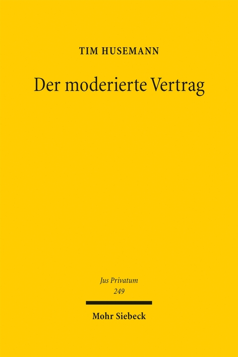 Der moderierte Vertrag - Tim Husemann