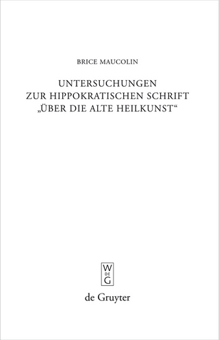 Untersuchungen zur hippokratischen Schrift 