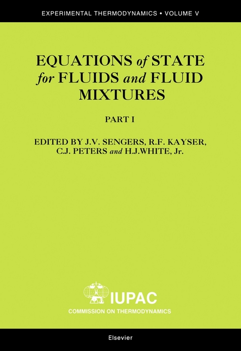 Equations of State for Fluids and Fluid Mixtures -  R.F. Kayser,  C.J. Peters,  J.V. Sengers,  H.J. White