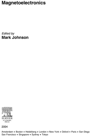 Magnetoelectronics
