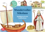 Wundervoller Nikolaus. Erz&auml;hlschienen-Figurenset, m. 1 Beilage