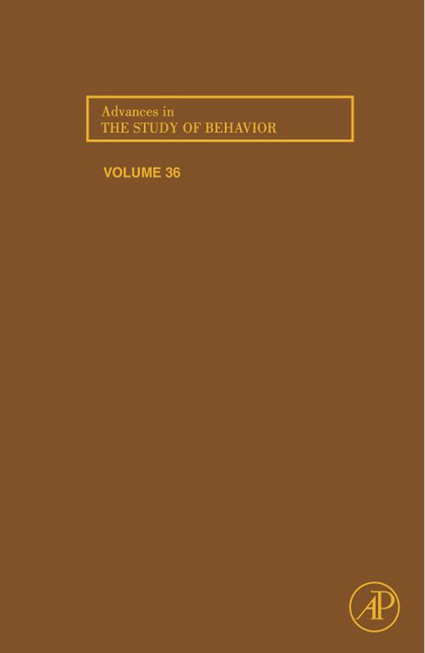 Advances in the Study of Behavior - 