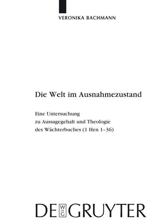 Die Welt im Ausnahmezustand - Veronika Bachmann