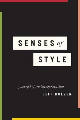 Senses of Style - Jeff Dolven