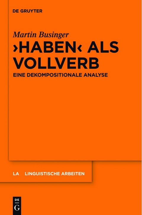 "Haben" als Vollverb - Martin Businger