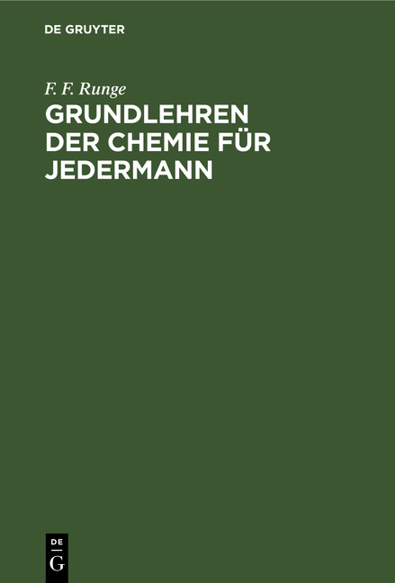 Grundlehren der Chemie f&uuml;r Jedermann