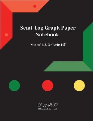 Semi-Log Graph Paper Notebook - Pappel 20