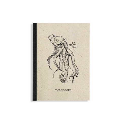 matabooks - Steifbroschur Dahara A6 "Octopus"