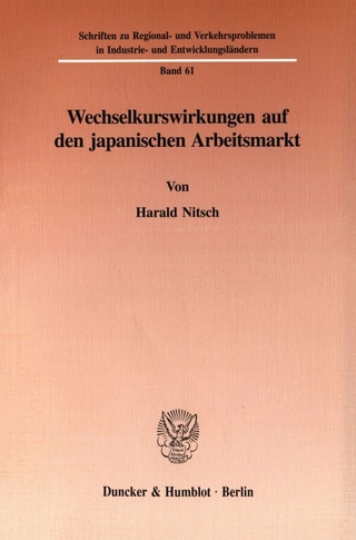 Wechselkurswirkungen auf den japanischen Arbeitsmarkt.