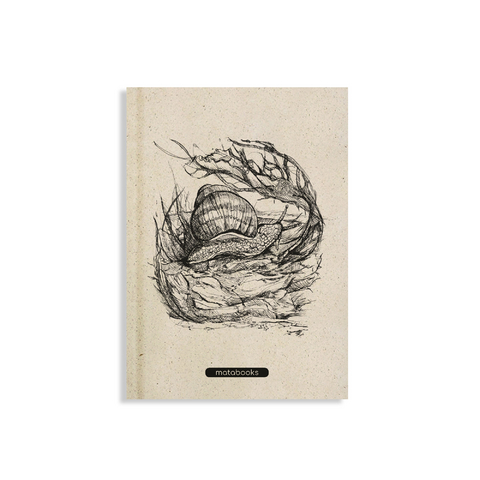 matabooks - Jana Notizbuch A5 "Snail" (blanko, farbig)