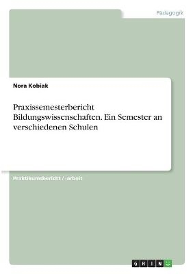 Praxissemesterbericht Bildungswissenschaften. Ein Semester an verschiedenen Schulen - Nora Kobiak