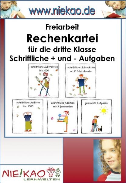 Freiarbeit - Schriftliches Rechnen trainieren Kl. 3