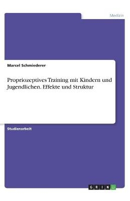 Propriozeptives Training mit Kindern und Jugendlichen. Effekte und Struktur - Marcel Schmiederer