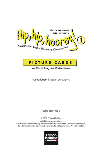 Hip, hip, hooray 1. Picture Cards - G&uuml;nter Gerngross, Herbert Puchta