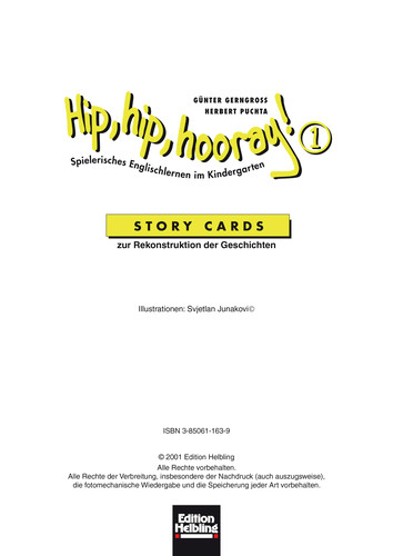 Hip, hip, hooray 1. Story Cards - G&uuml;nter Gerngross, Herbert Puchta