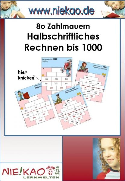 Freiarbeit - Zahlenmauern 2 - Kompetenzen entwickeln