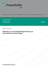 Methode zur Zuverl&auml;ssigkeitsgestaltung von Schneid-Klemmverbindungen - Marouane Haouel