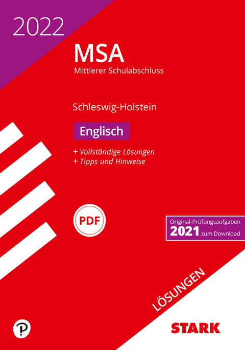 STARK L&ouml;sungen zu Original-Pr&uuml;fungen und Training MSA 2022 - Englisch - Schleswig-Holstein
