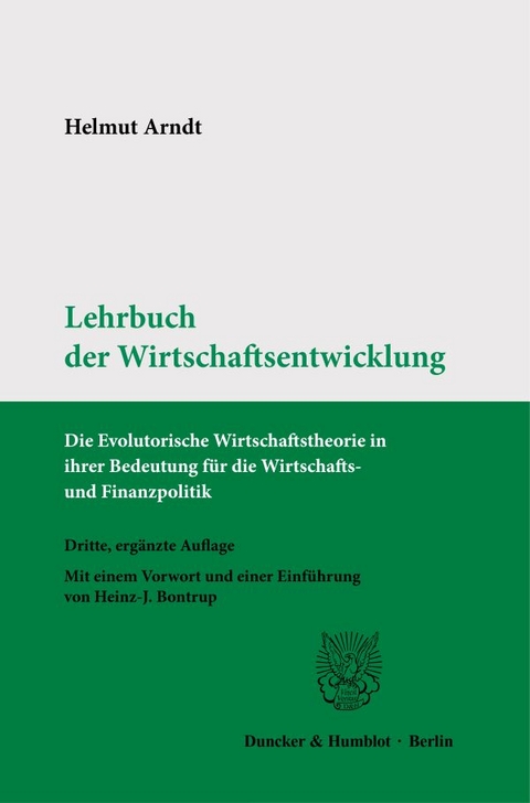 Lehrbuch der Wirtschaftsentwicklung. - Helmut Arndt