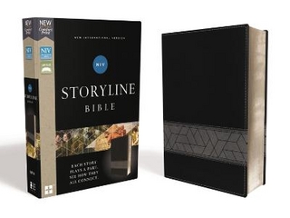 NIV, Storyline Bible, Leathersoft, Black, Comfort Print