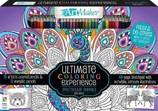 Art Maker Ultimate Coloring Kit Spectacular Animals