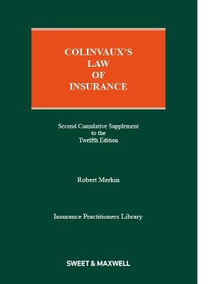 Colinvaux's Law of Insurance - Professor Robert M Merkin