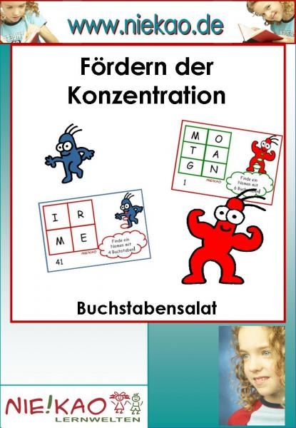 F&ouml;rdern der Konzentration - Buchstabensalat
