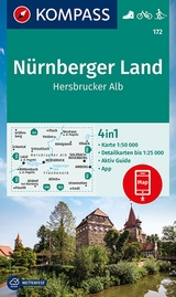 KOMPASS Wanderkarte 172 N&uuml;rnberger Land, Hersbrucker Alb 1:50.000
