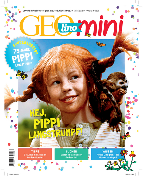 GEOlino mini Sonderheft 1/2020 - 75. Jubiläum Pippi Langstrumpf - Rosa Wetscher