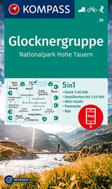 KOMPASS Wanderkarte 39 Glocknergruppe, Nationalpark Hohe Tauern 1:50.000 - 