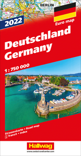 Deutschland 2022 Strassenkarte 1:750 000 - 