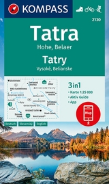 KOMPASS Wanderkarte 2130 Tatra Hohe, Belaer, Tatry, Vysok&eacute;, Belianske 1:25.000