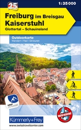 Kümmerly+Frey Outdoorkarte Deutschland 25 Freiburg im Breisgau, Kaiserstuhl 1:35.000 - 