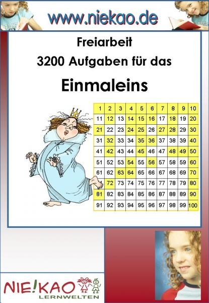 Freiarbeit - Kartei &acute;&acute;Einmaleins mit Erfolg trainieren&acute;&acute;
