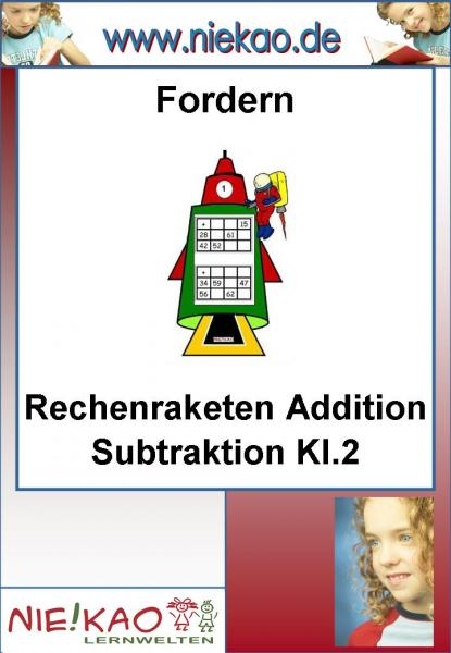 Fordern - Rechenraketen &acute;&acute;Addition Subtraktion Kl. 2&acute;&acute;
