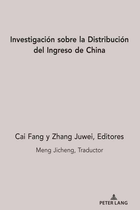 Investigaci&oacute;n Sobre La Distribuci&oacute;n del Ingreso de China - 