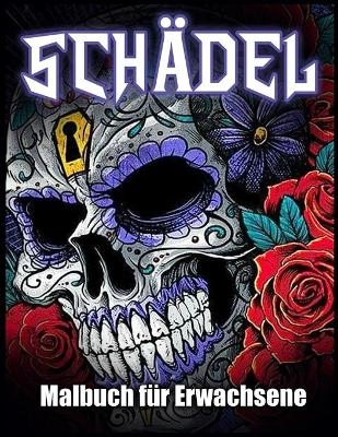 Schädel Malbuch - Lenard Vinci Press