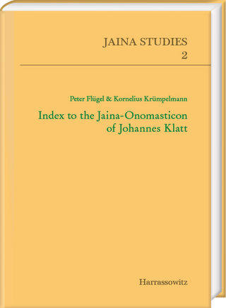 Index to the Jaina-Onomasticon of Johannes Klatt
