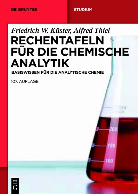 Rechentafeln f&uuml;r die Chemische Analytik - 