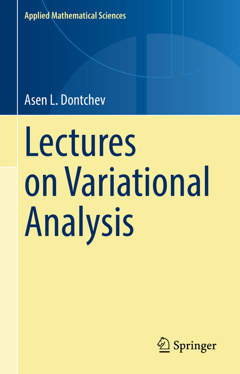 Lectures on Variational Analysis - Asen L. Dontchev