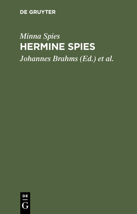 Hermine Spies - Minna Spies