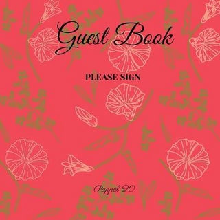 Guest Book- Roses Garden - For any occasion - 66 color pages -8.5x8.5 Inch