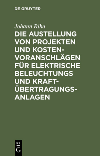 Die Austellung von Projekten und Kostenvoranschlägen für elektrische Beleuchtungs und Kraftübertragungs-Anlagen