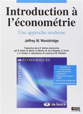 Introduction &agrave; l'&eacute;conom&eacute;trie : une approche moderne -  Wooldridge J.